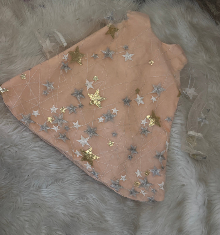 Peach midi Dress
