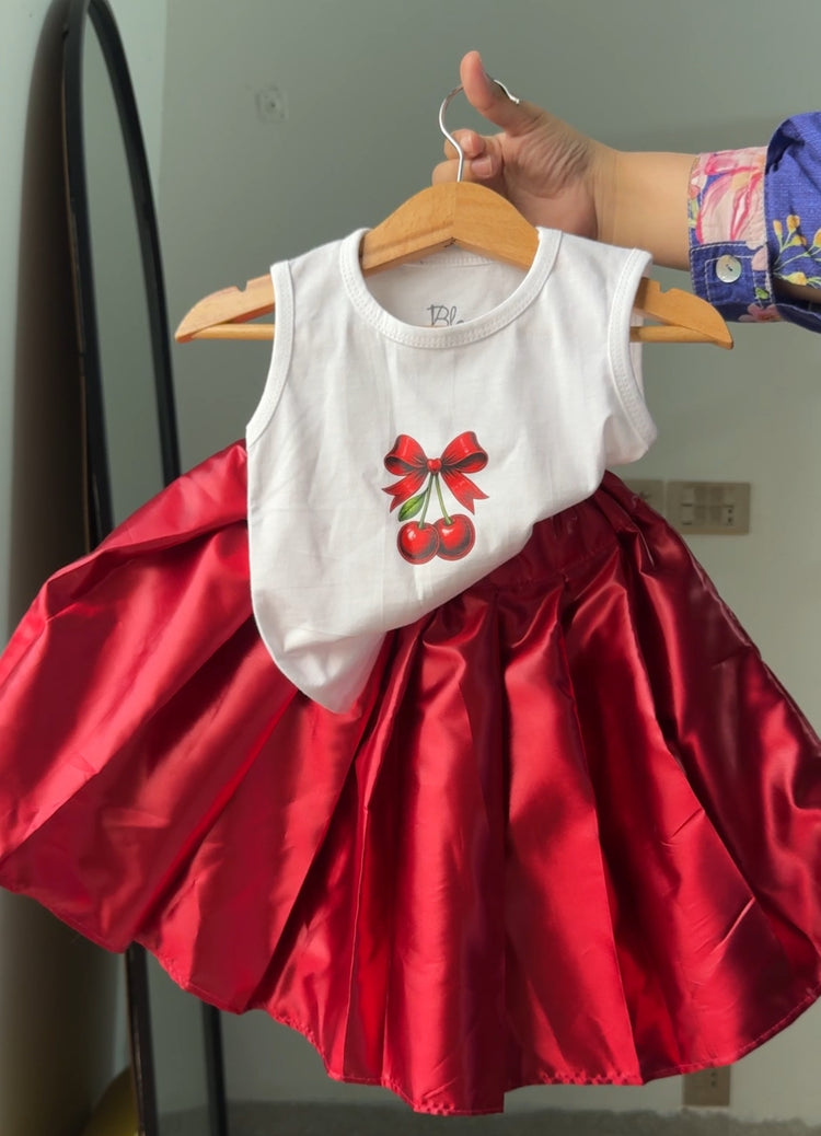 The Glazed cherry Skirt Sets