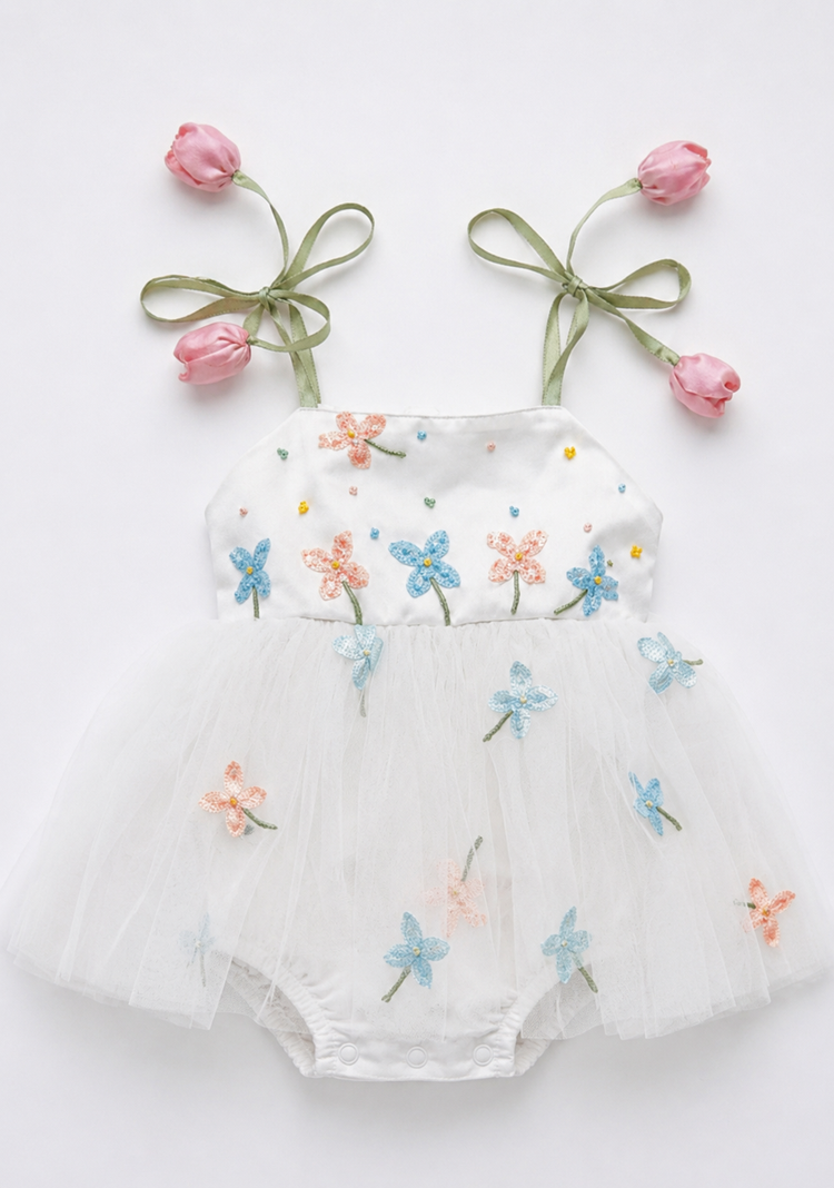 Tulip white Romper