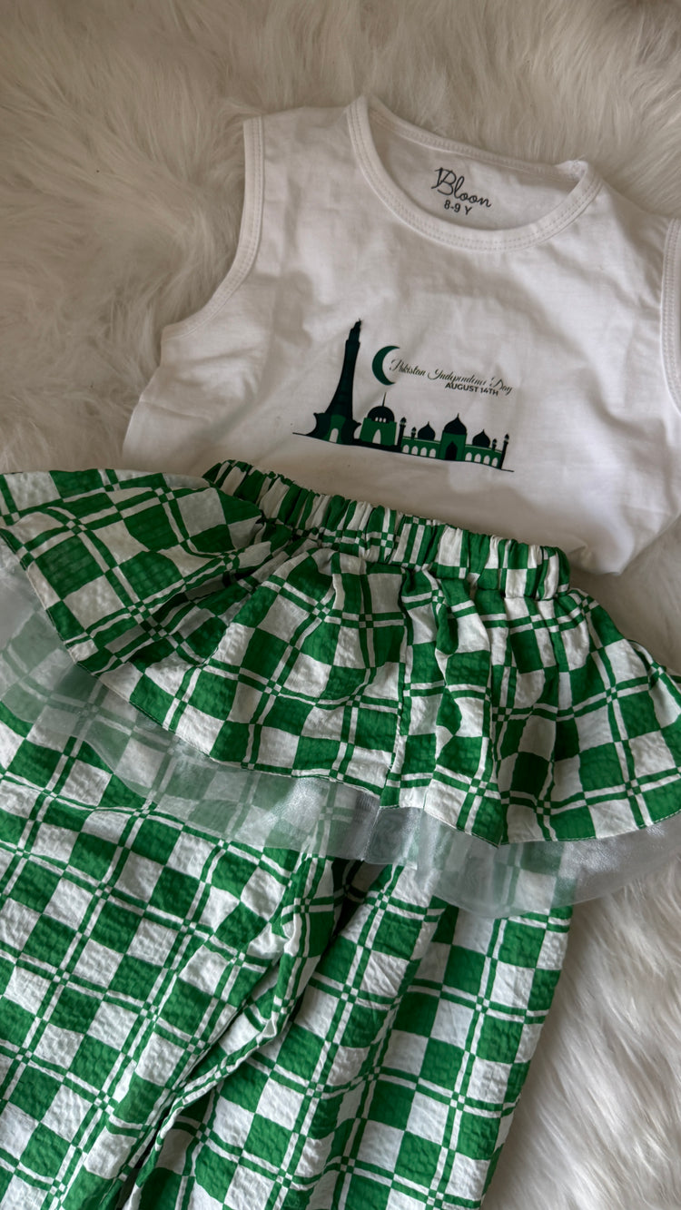 The Azadi Ruffle Trouser Set
