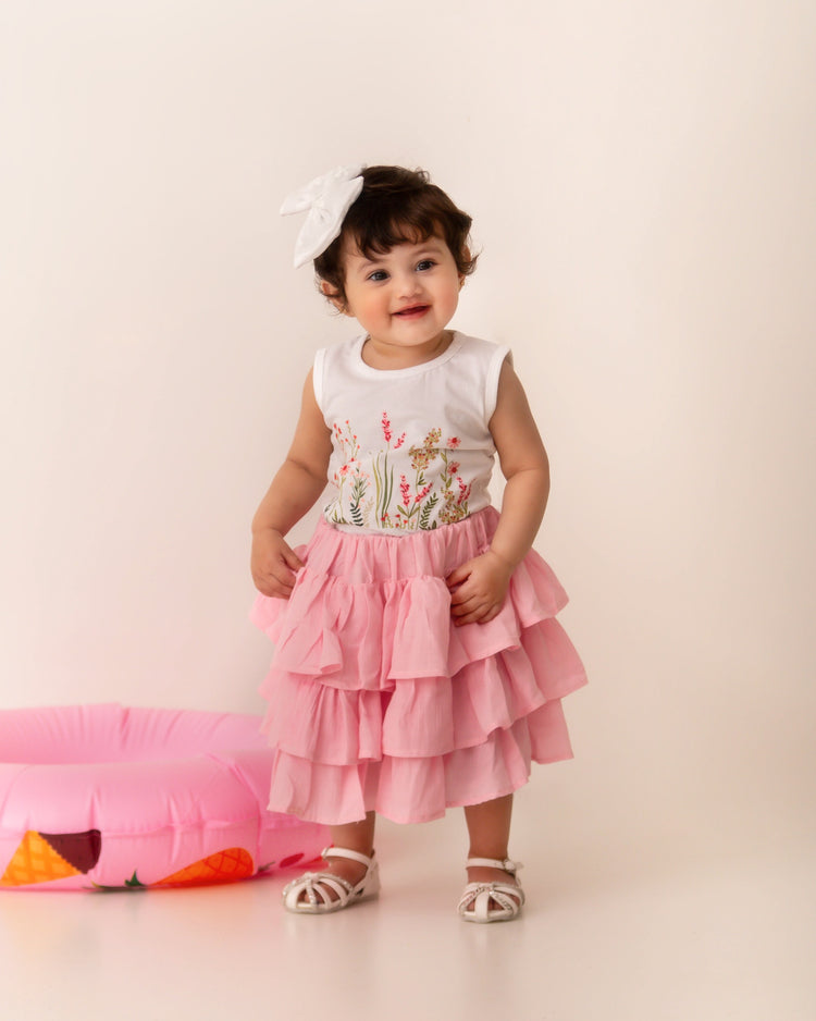 Pivione Skirt set pink