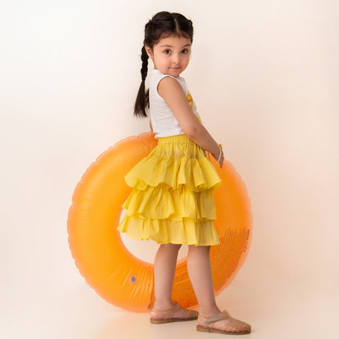 Pivione skirt set lemon