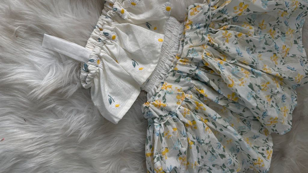 The Tulip Emb Skirt set