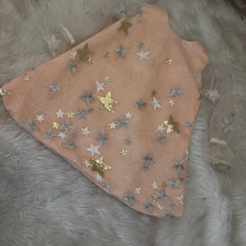 Peach midi Dress