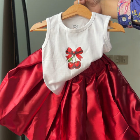 The Glazed cherry Skirt Sets