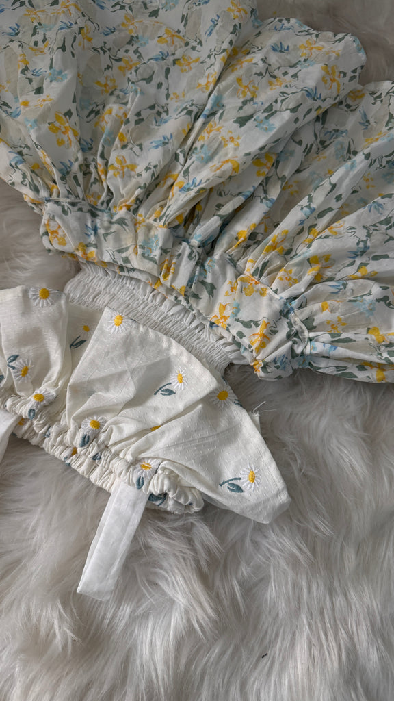 The Tulip Emb Skirt set