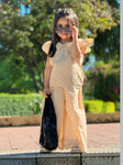 The beige chikankari set ec26