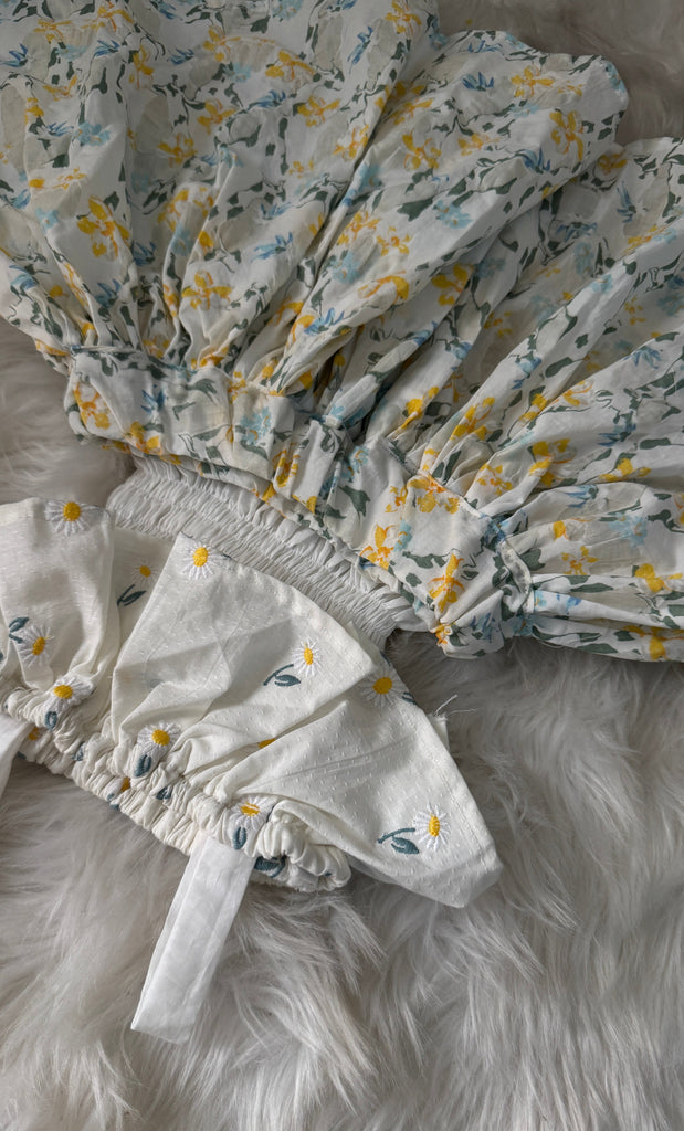 The Tulip Emb Skirt set