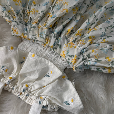 The Tulip Emb Skirt set
