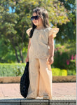 The beige chikankari set ec26