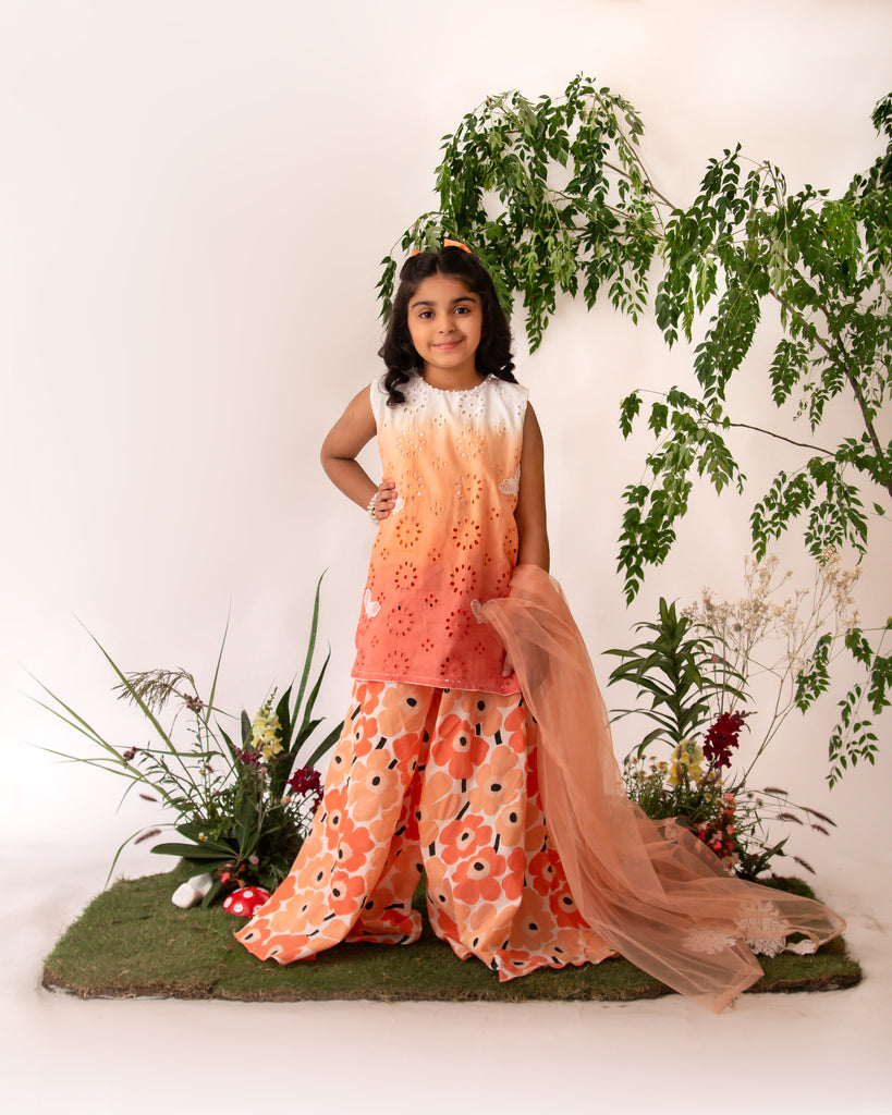 Orange Ombre Flora Set eac26