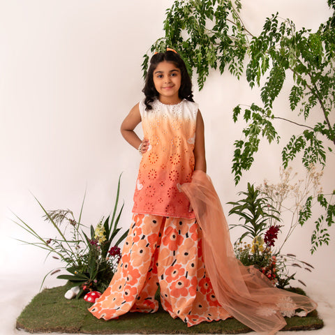 Orange Ombre Flora Set eac26