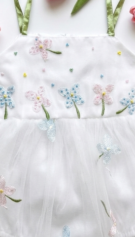 Tulip white Romper