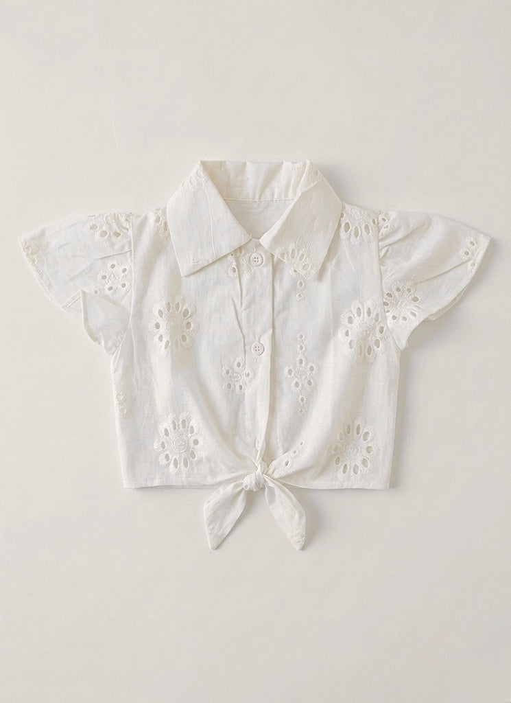 Offwhite chikankari top