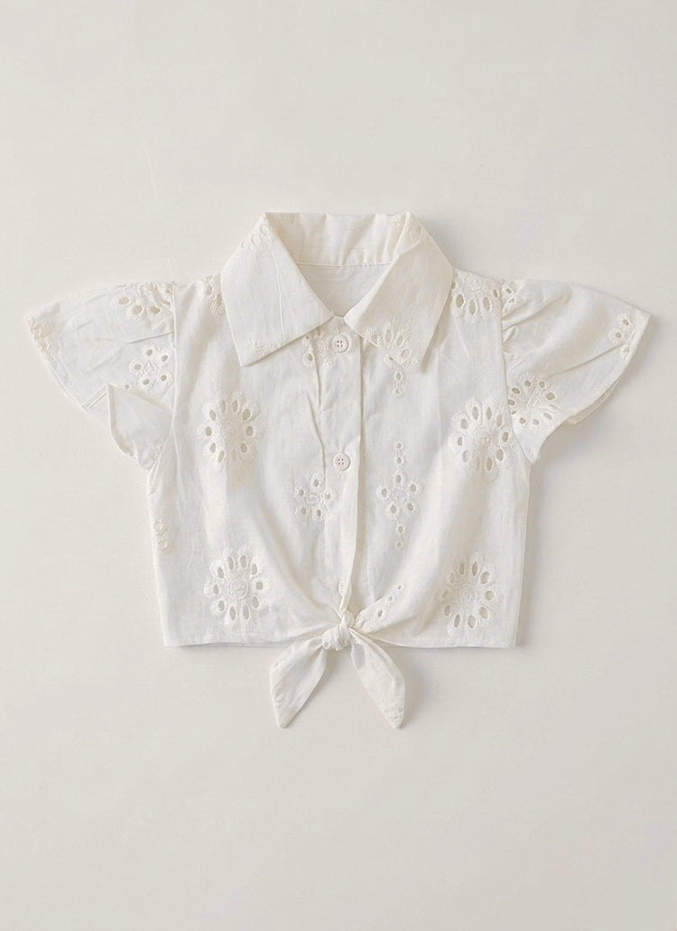 Offwhite chikankari top