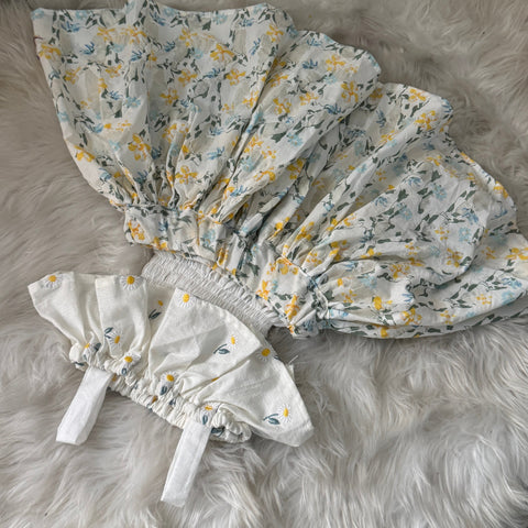 The Tulip Emb Skirt set