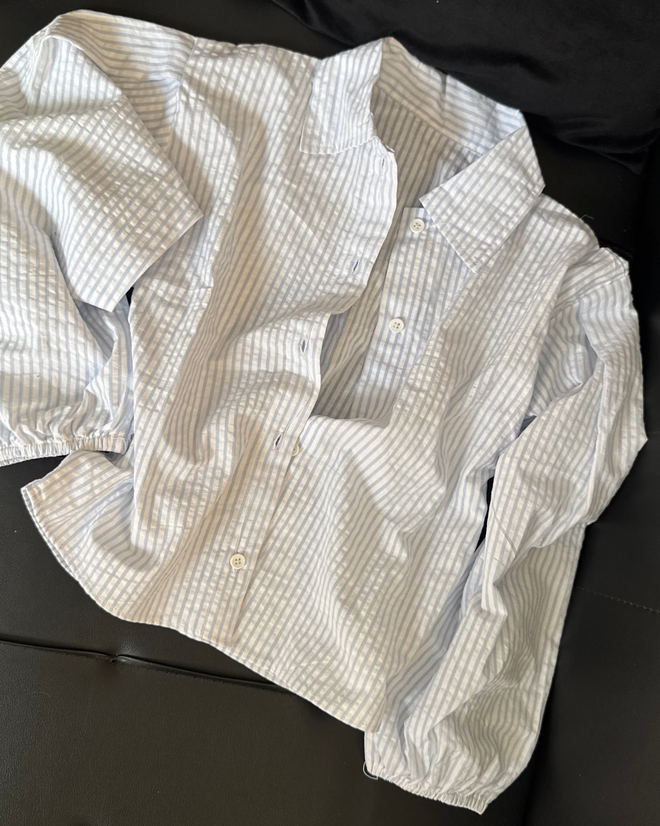 Blue lining shirt