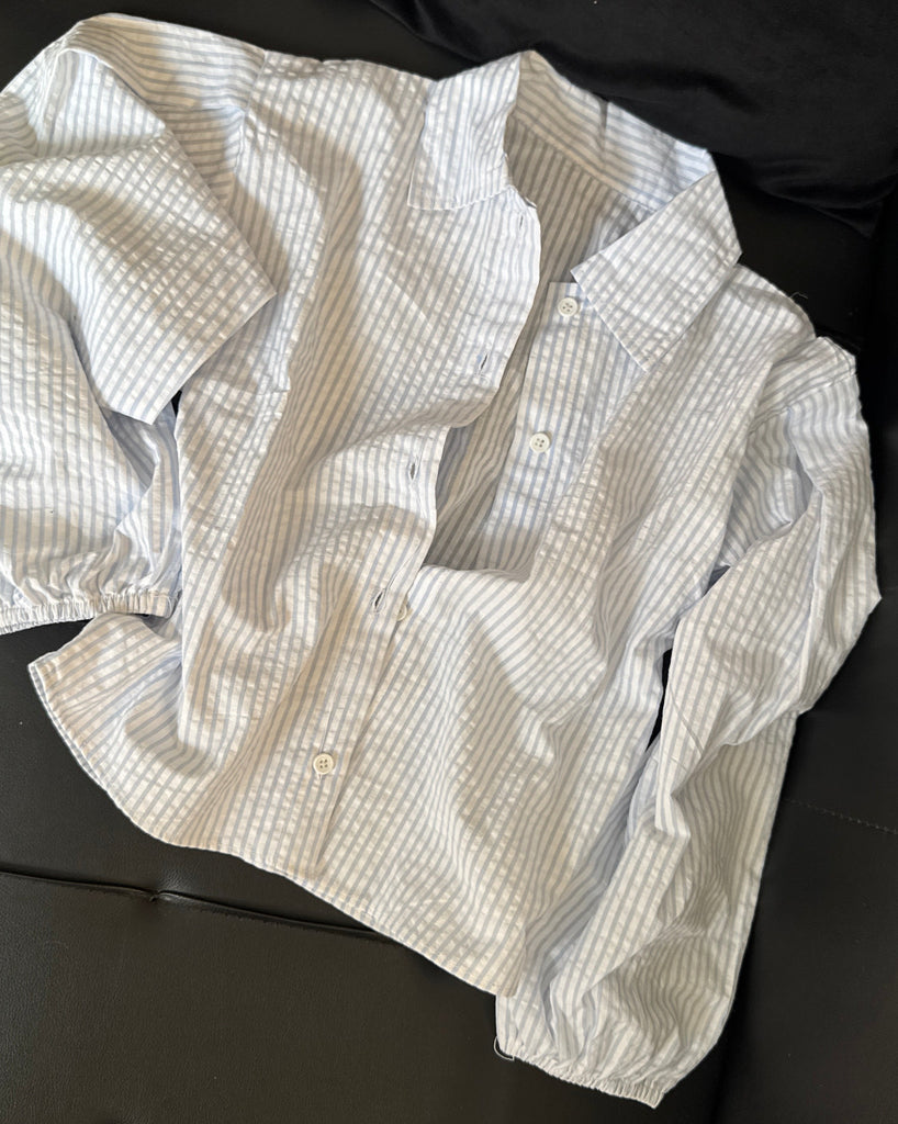 Blue lining shirt