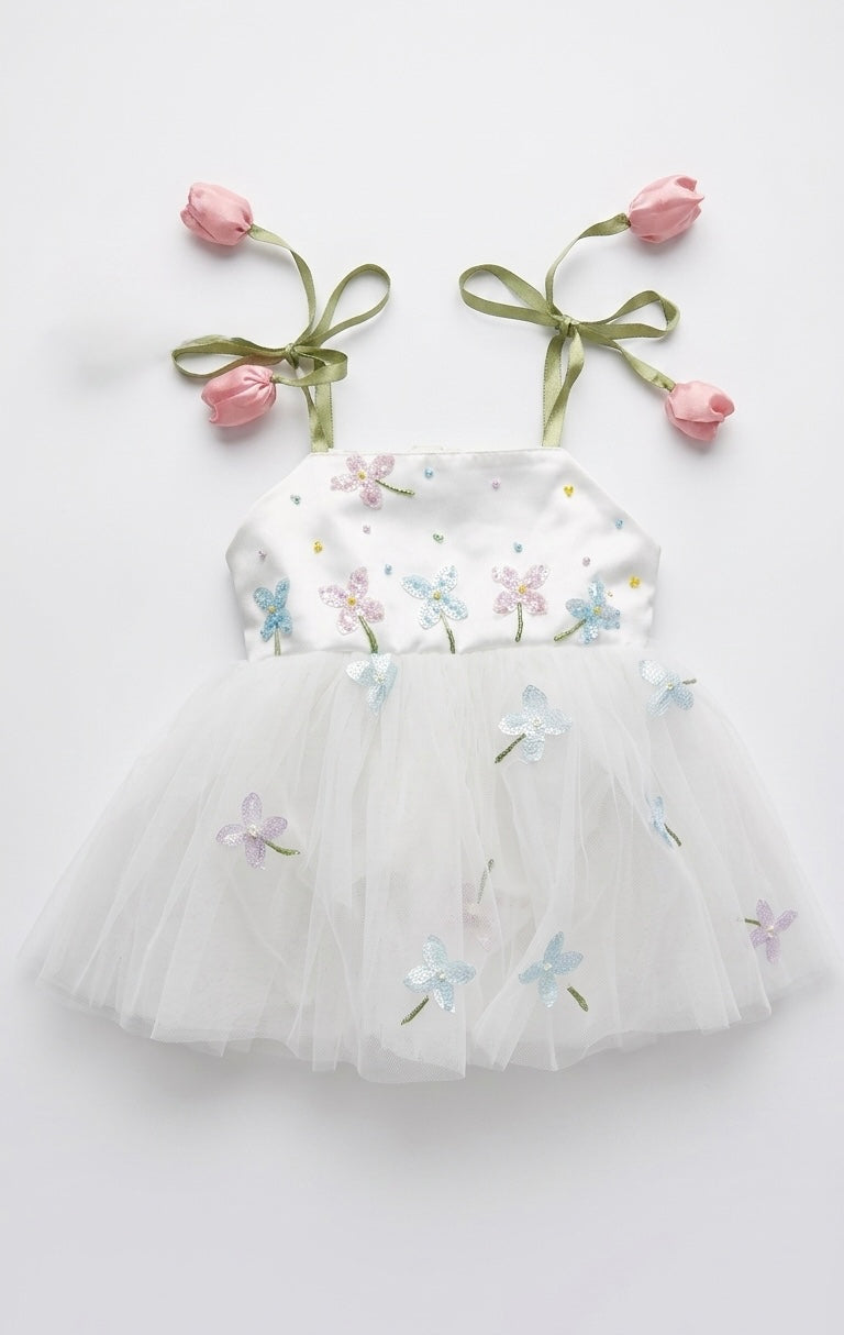 Tulip white Romper
