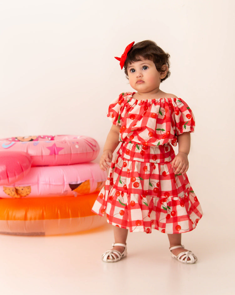 Cherry skirt set