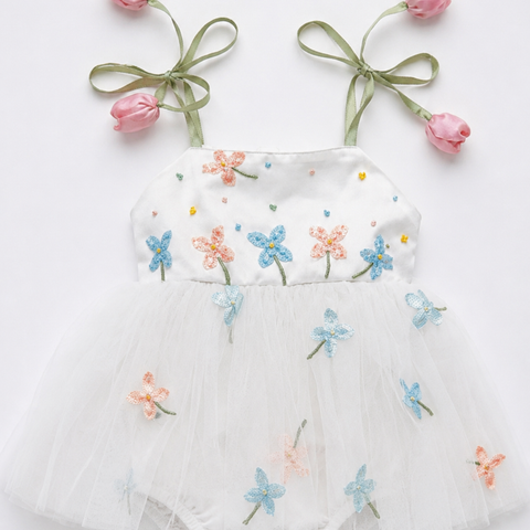 Tulip white Romper