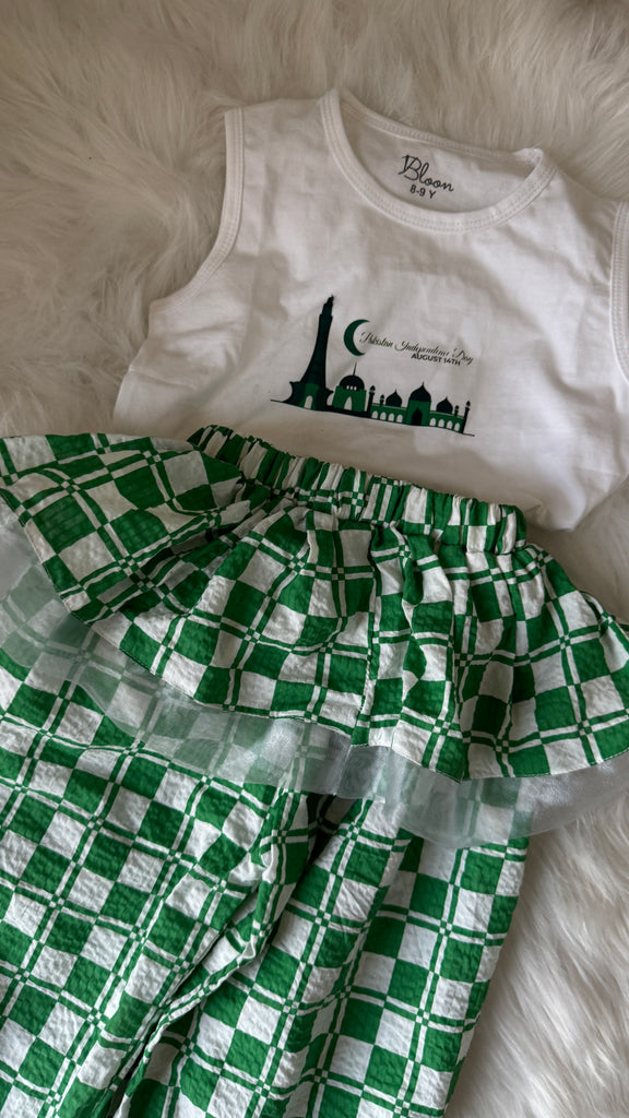 The Azadi Ruffle Trouser Set