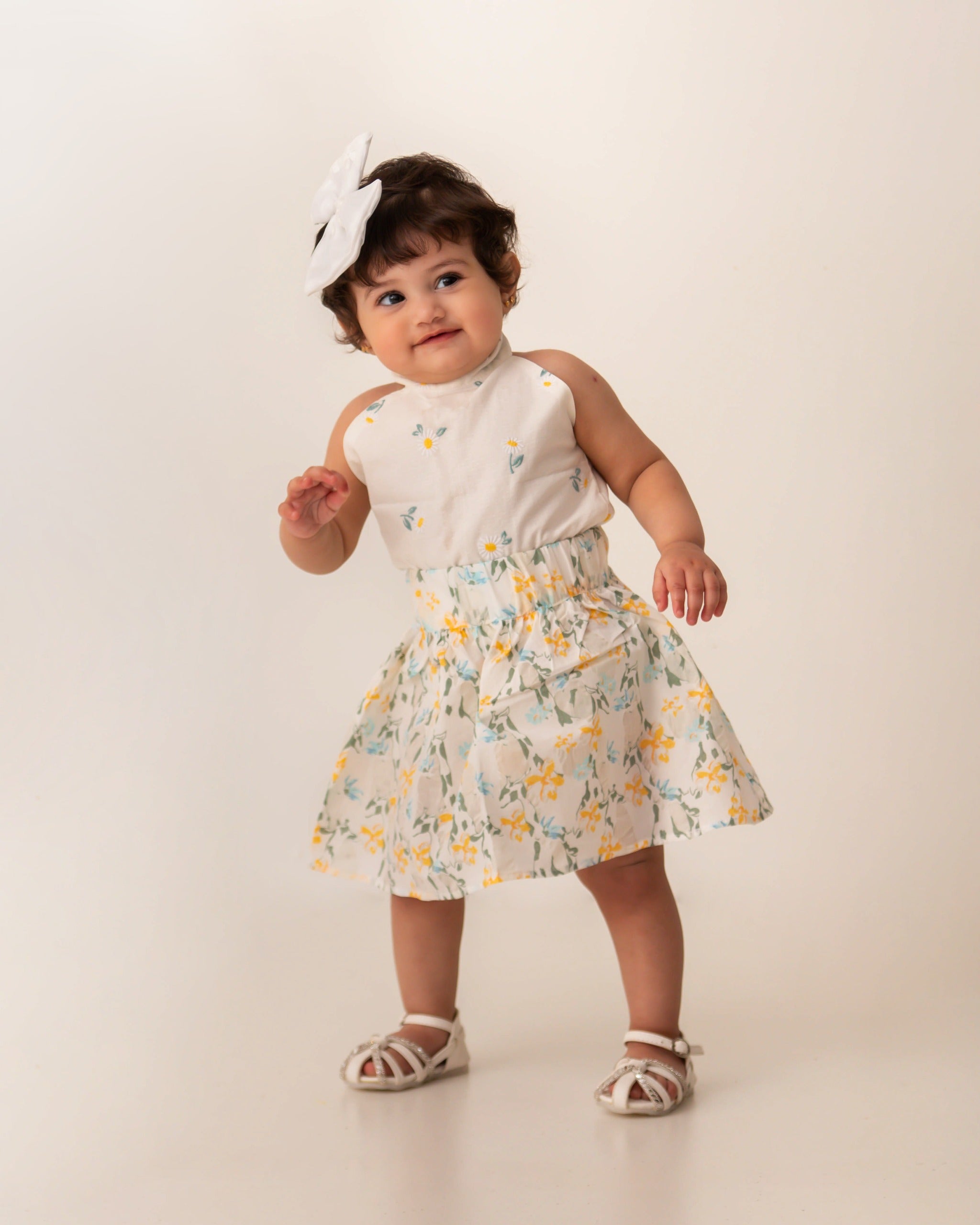 The Tulip Emb Skirt set