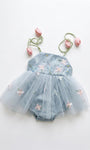 Tulip Blue Romper