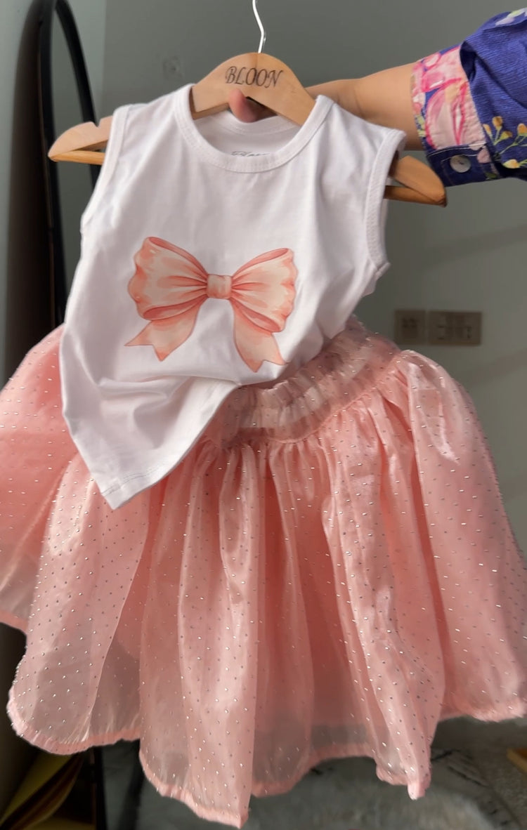 The Glitter Pink Bow set