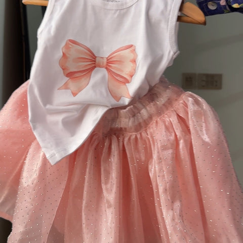 The Glitter Pink Bow set