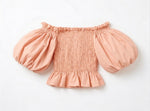 Gathered top Peach