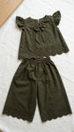 The olive chikankari set ec26