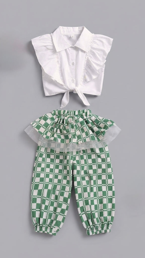 The whitey green trouser set