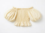 Gathered top offwhite