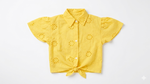 The yellow chikankari top