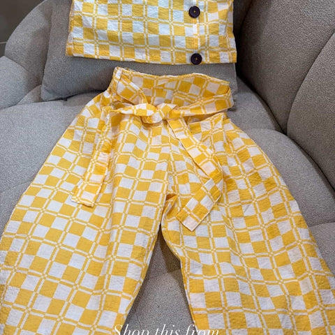 The Plaid Yellow Set