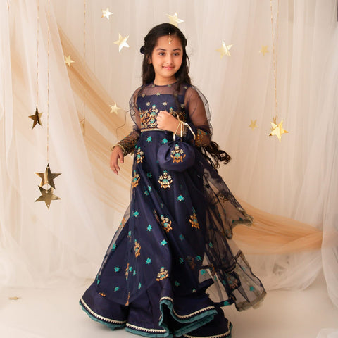 Namal lehnga set (navy blue) ec26