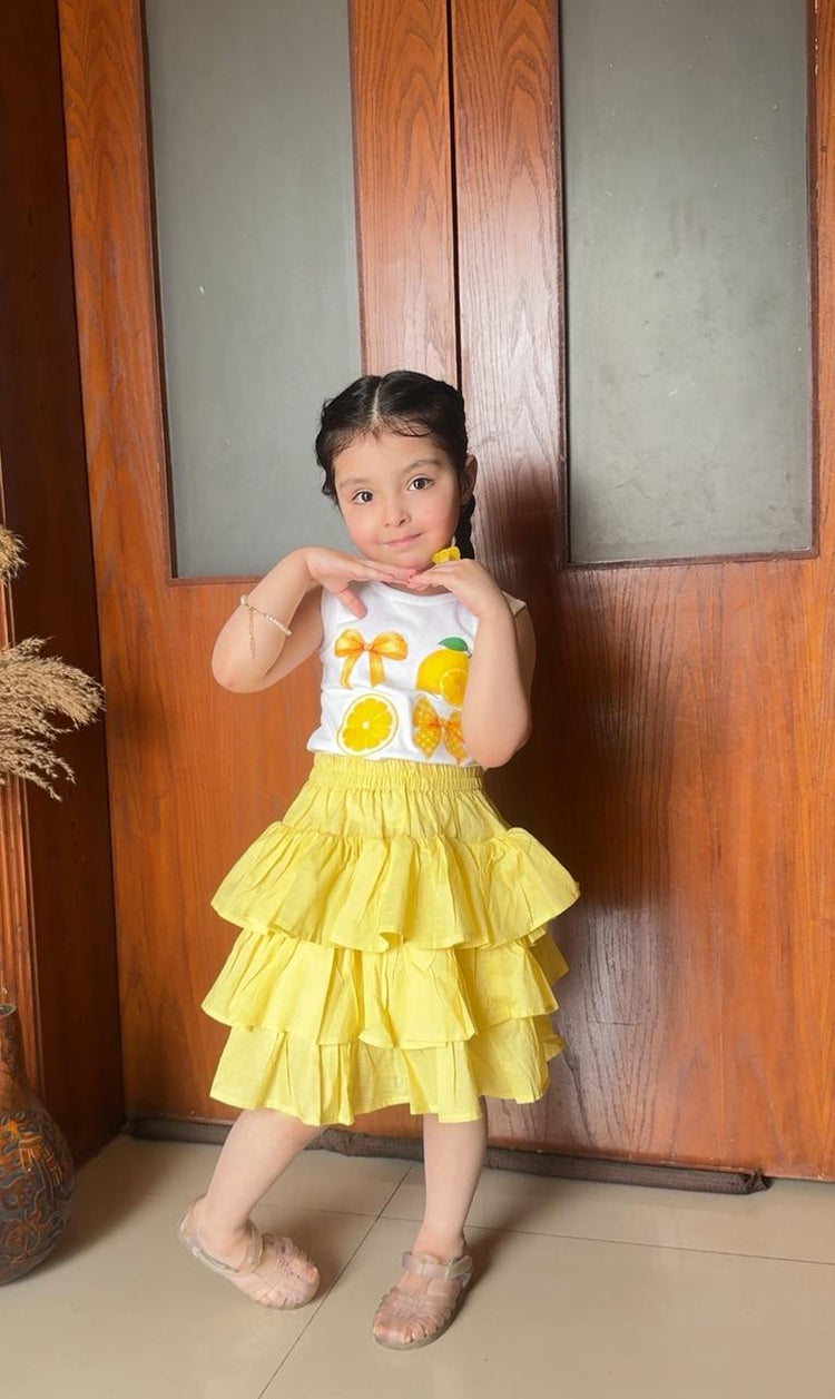 Pivione skirt set lemon