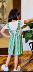 Green chikankari jumpsuit