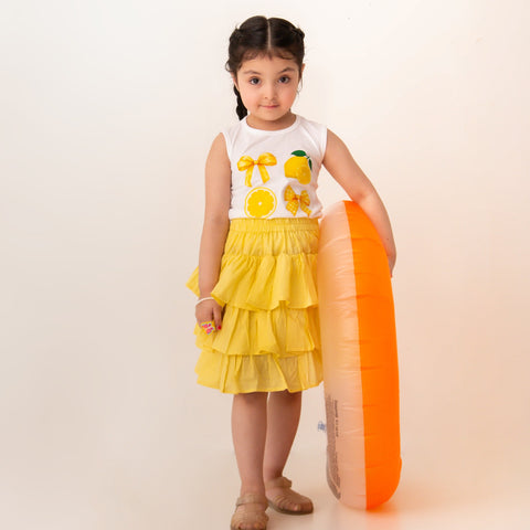 Pivione skirt set lemon