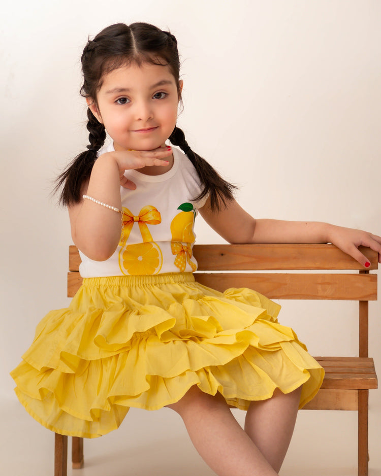 Pivione skirt set lemon