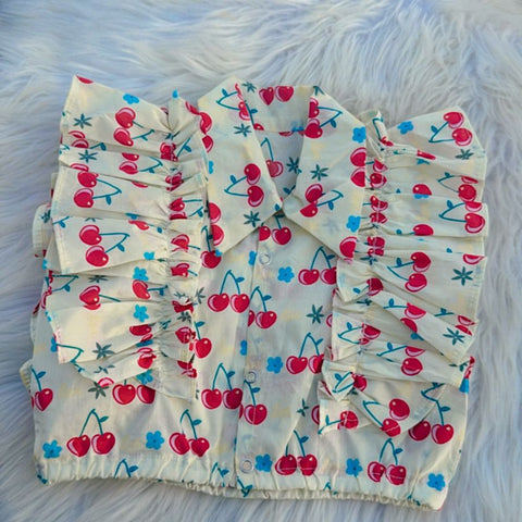 Cherry blossom white top