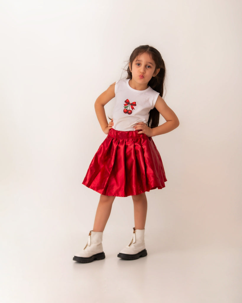 The Glazed cherry Skirt Sets